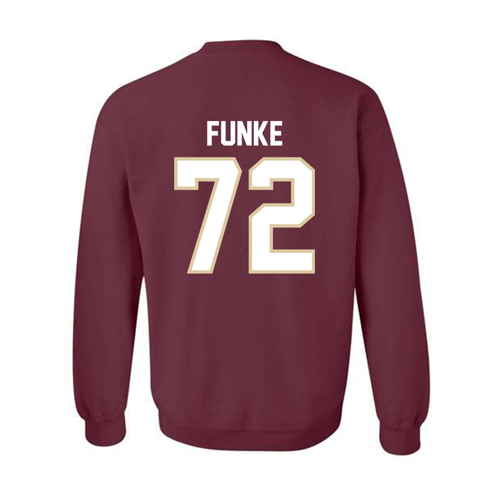 Boston College - NCAA Football : Jack Funke - Classic Fashion Shersey Sweatshirt