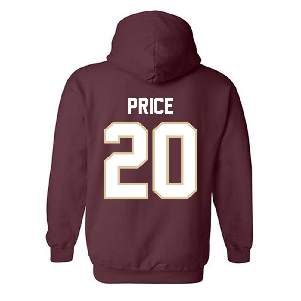 Boston College - NCAA Football : Kp Price - Maroon Classic Shersey Hooded Sweatshirt