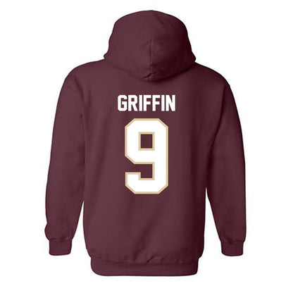 Boston College - NCAA Football : Josiah Griffin - Maroon Classic Shersey Hooded Sweatshirt