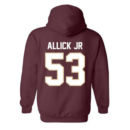 Boston College - NCAA Football : Dwayne Allick Jr - Maroon Classic Shersey Hooded Sweatshirt