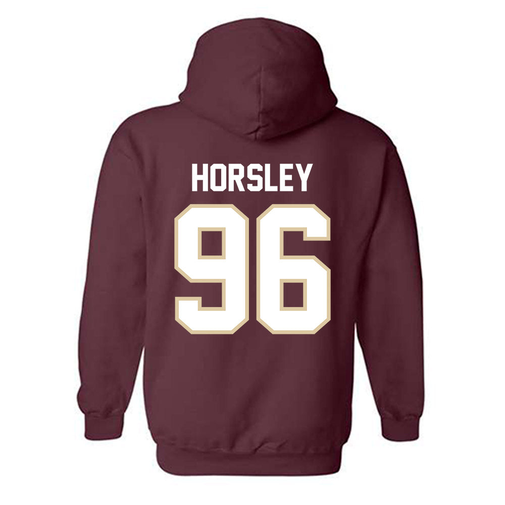 Boston College - NCAA Football : Cam Horsley - Maroon Classic Shersey Hooded Sweatshirt