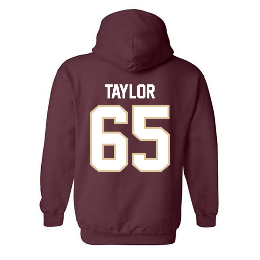 Boston College - NCAA Football : Logan Taylor - Maroon Classic Shersey Hooded Sweatshirt