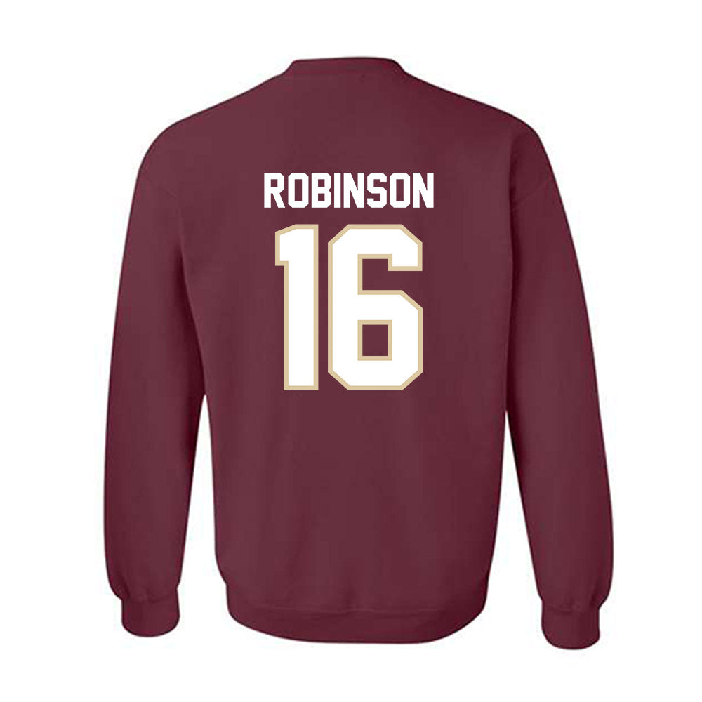 Boston College - NCAA Football : Jacobe Robinson - Maroon Classic Shersey Sweatshirt