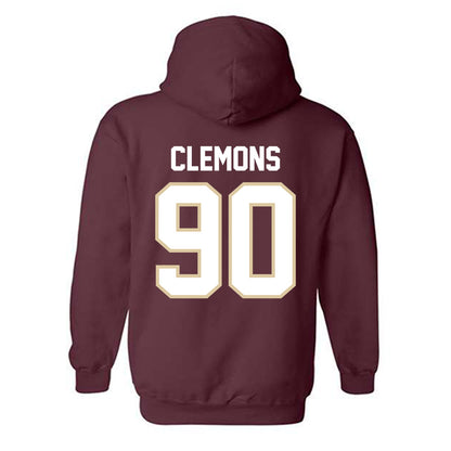 Boston College - NCAA Football : Ty Clemons - Maroon Classic Shersey Hooded Sweatshirt