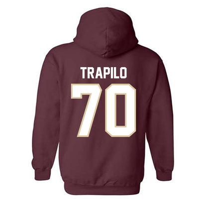 Boston College - NCAA Football : Ozzy Trapilo - Maroon Classic Shersey Hooded Sweatshirt