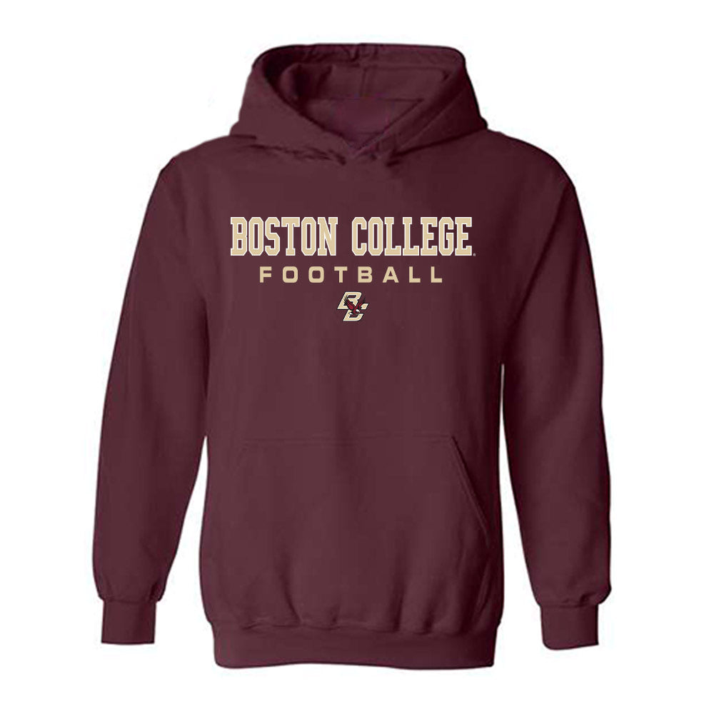 Boston College - NCAA Football : Logan Taylor - Maroon Classic Shersey Hooded Sweatshirt