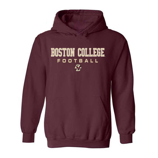 Boston College - NCAA Football : Alex Broome - Maroon Classic Shersey Hooded Sweatshirt