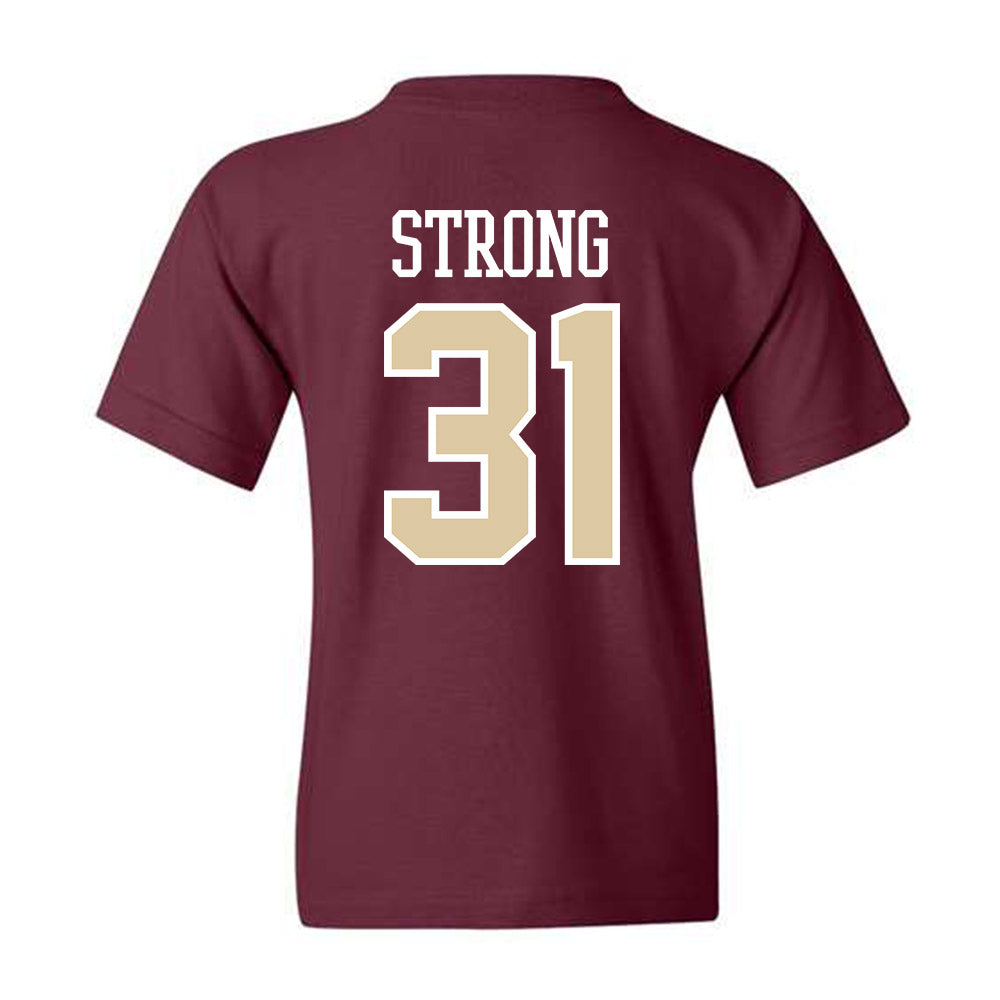Boston College - NCAA Men's Basketball : Elijah Strong - Youth T-Shirt Classic Shersey