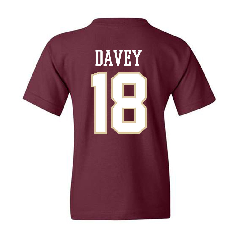 Boston College - NCAA Men's Ice Hockey : Paul Davey - Youth T-Shirt Classic Shersey