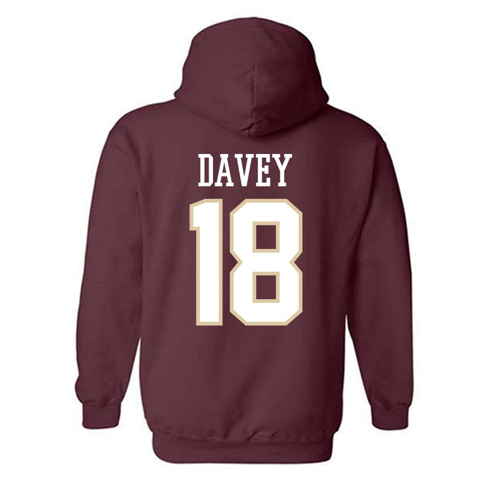 Boston College - NCAA Men's Ice Hockey : Paul Davey - Hooded Sweatshirt Classic Shersey