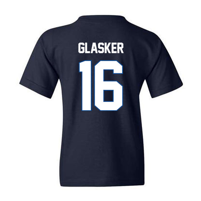 BYU - NCAA Football : Isaiah Glasker - Navy Classic Shersey Youth T-Shirt