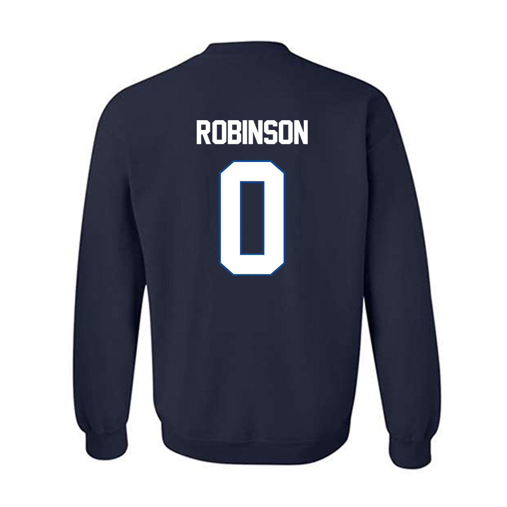 BYU - NCAA Football : Jakob Robinson - Navy Classic Shersey Sweatshirt