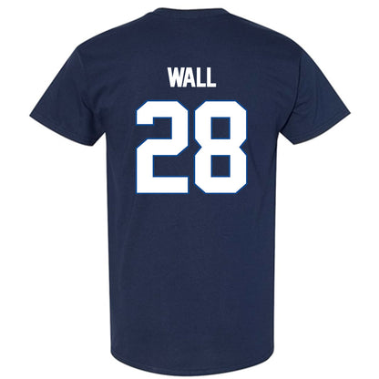 BYU - NCAA Football : Tanner Wall - Navy Classic Shersey Short Sleeve T-Shirt