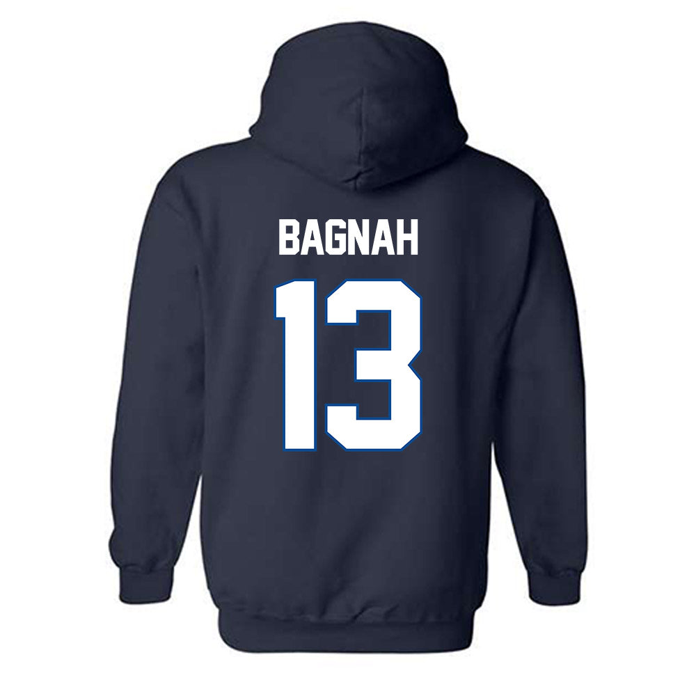 BYU - NCAA Football : Isaiah Bagnah - Navy Classic Shersey Hooded Sweatshirt