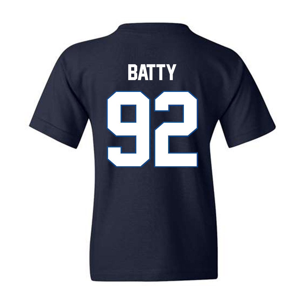 BYU - NCAA Football : Tyler Batty - Navy Classic Shersey Youth T-Shirt