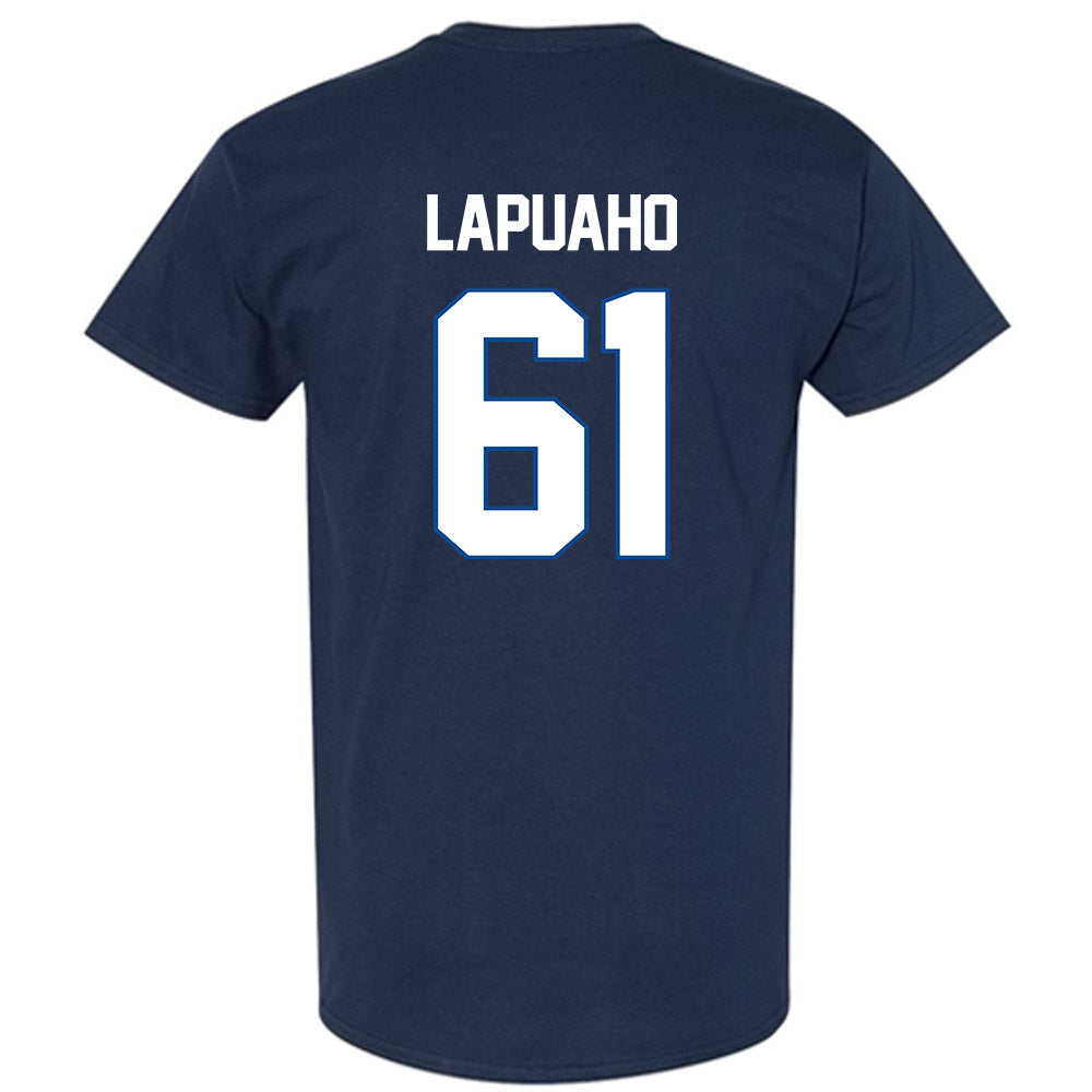 BYU - NCAA Football : Weylin Lapuaho - Navy Classic Shersey Short Sleeve T-Shirt