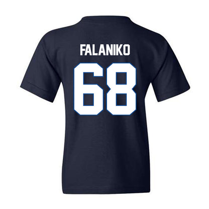 BYU - NCAA Football : Peter Falaniko - Navy Classic Shersey Youth T-Shirt