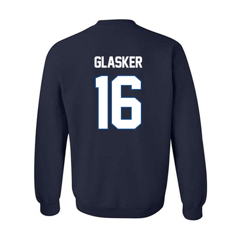 BYU - NCAA Football : Isaiah Glasker - Navy Classic Shersey Sweatshirt