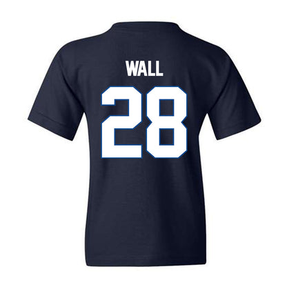 BYU - NCAA Football : Tanner Wall - Navy Classic Shersey Youth T-Shirt