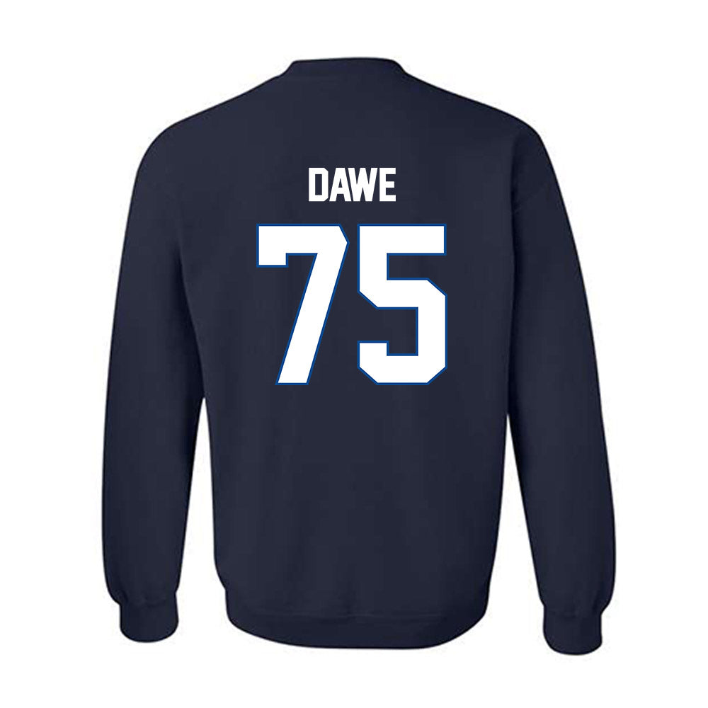 BYU - NCAA Football : Sam Dawe - Navy Classic Shersey Sweatshirt