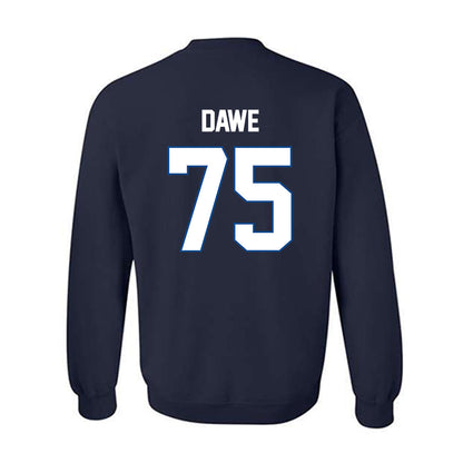 BYU - NCAA Football : Sam Dawe - Navy Classic Shersey Sweatshirt