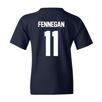 BYU - NCAA Football : Cade Fennegan - Navy Classic Shersey Youth T-Shirt