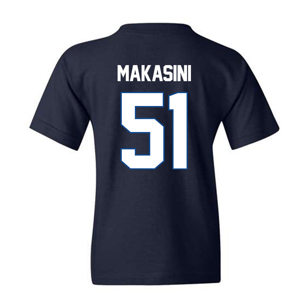 BYU - NCAA Football : Sonny Makasini - Navy Classic Shersey Youth T-Shirt