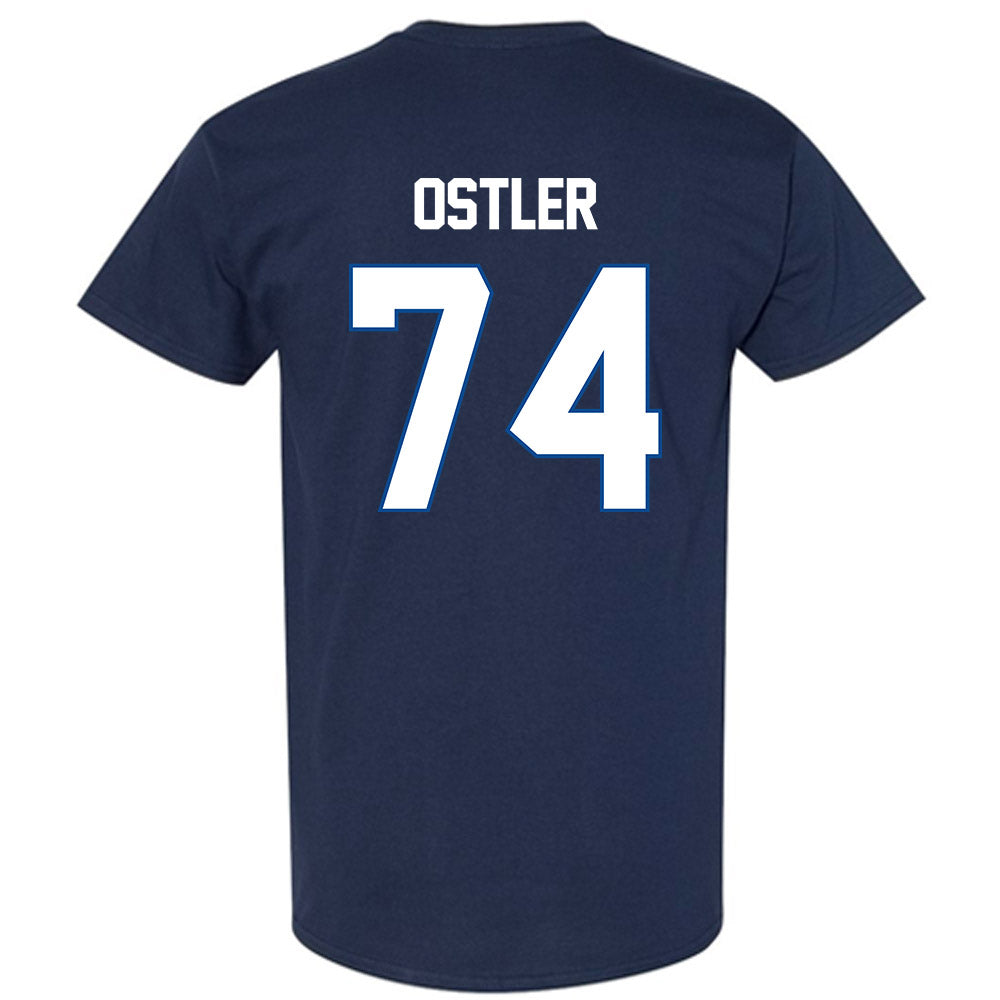 BYU - NCAA Football : Trevin Ostler - Navy Classic Shersey Short Sleeve T-Shirt