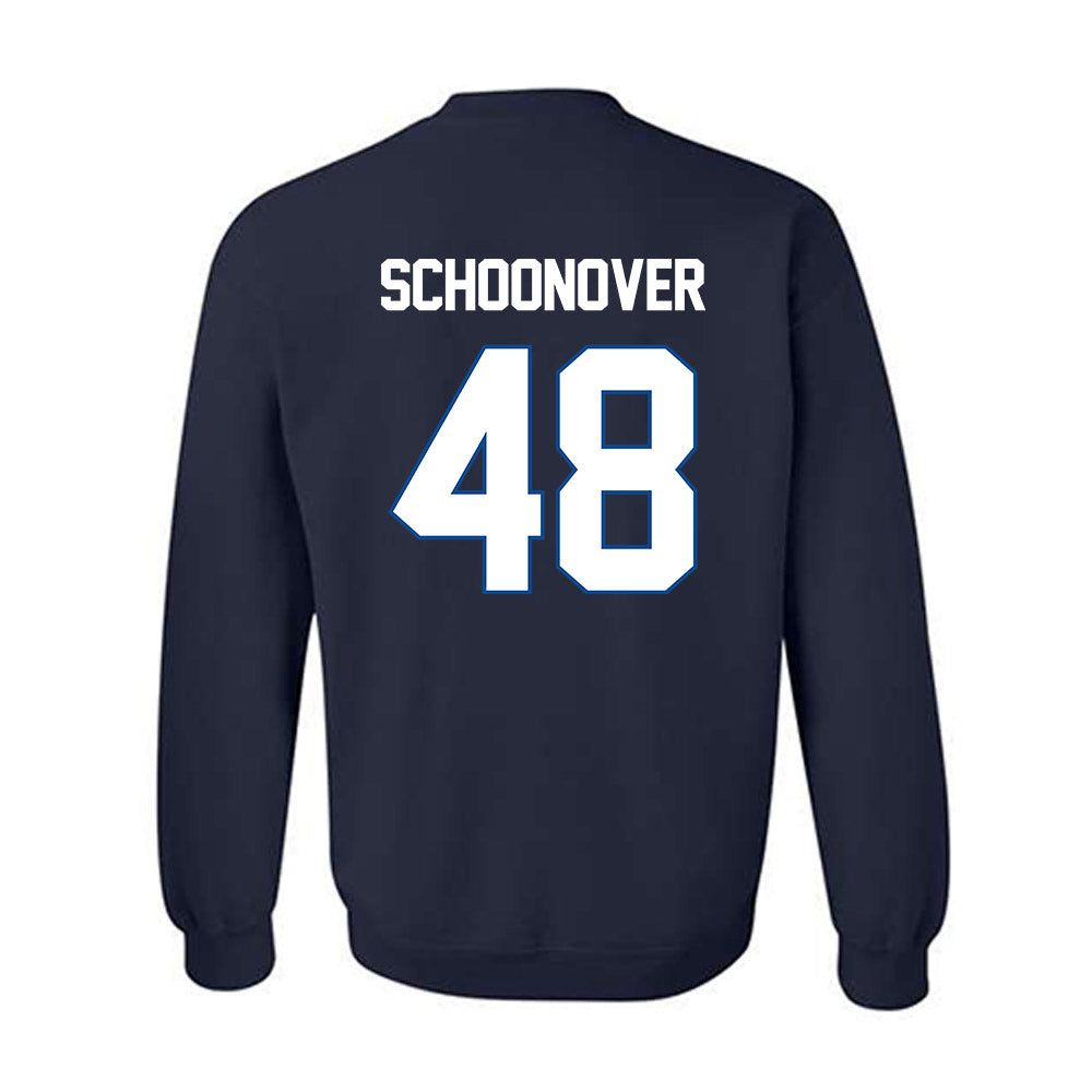 BYU - NCAA Football : Bodie Schoonover - Navy Classic Shersey Sweatshirt