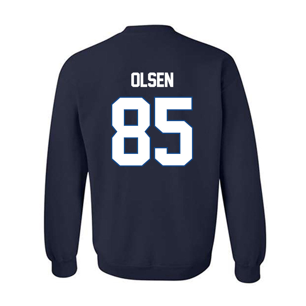 BYU - NCAA Football : Anthony Olsen - Navy Classic Shersey Sweatshirt