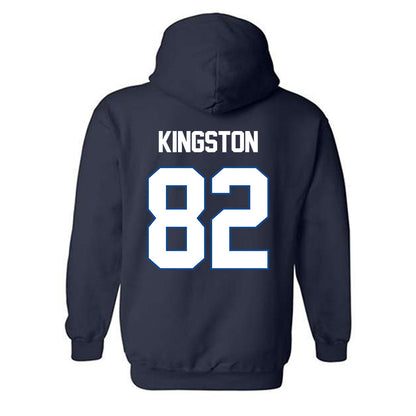 BYU - NCAA Football : Parker Kingston - Navy Classic Shersey Hooded Sweatshirt