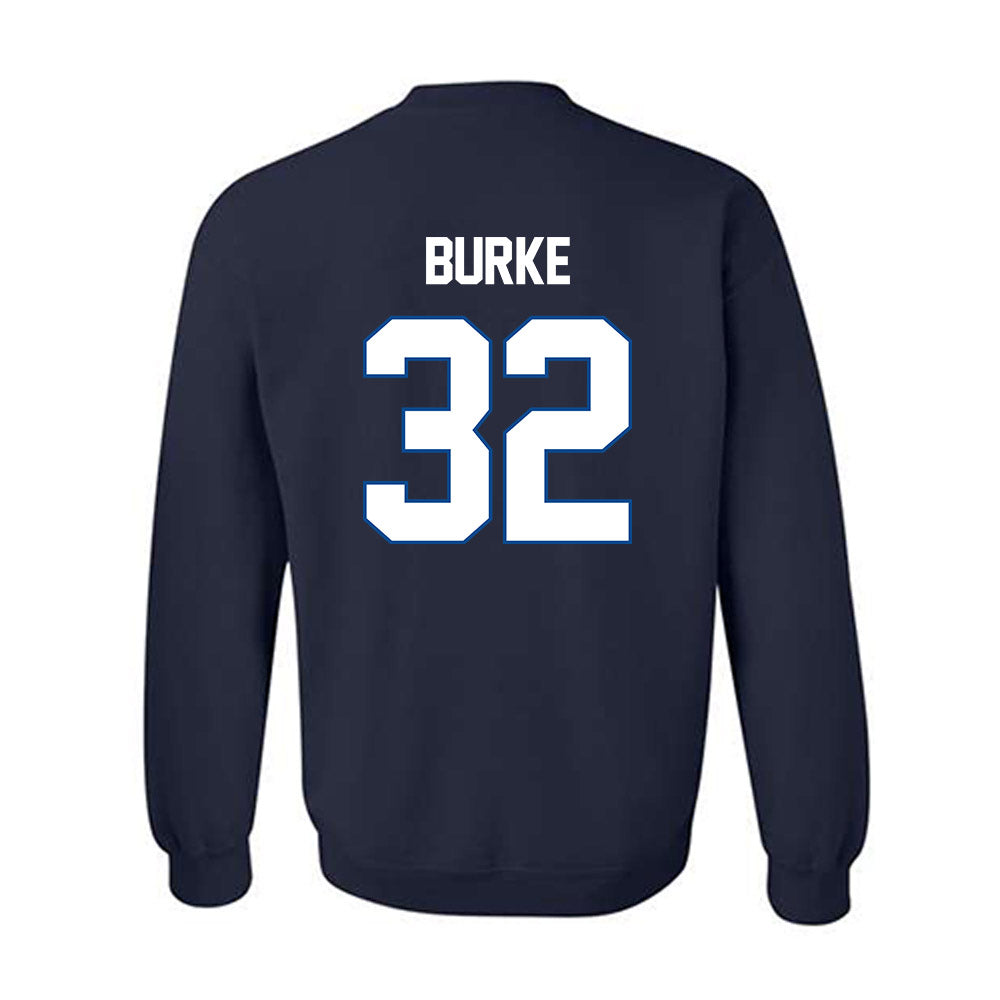 BYU - NCAA Football : Ty Burke - Navy Classic Shersey Sweatshirt