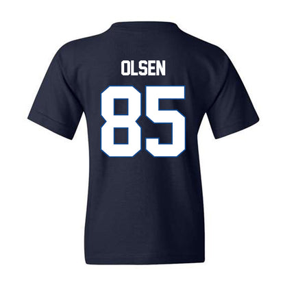 BYU - NCAA Football : Anthony Olsen - Navy Classic Shersey Youth T-Shirt