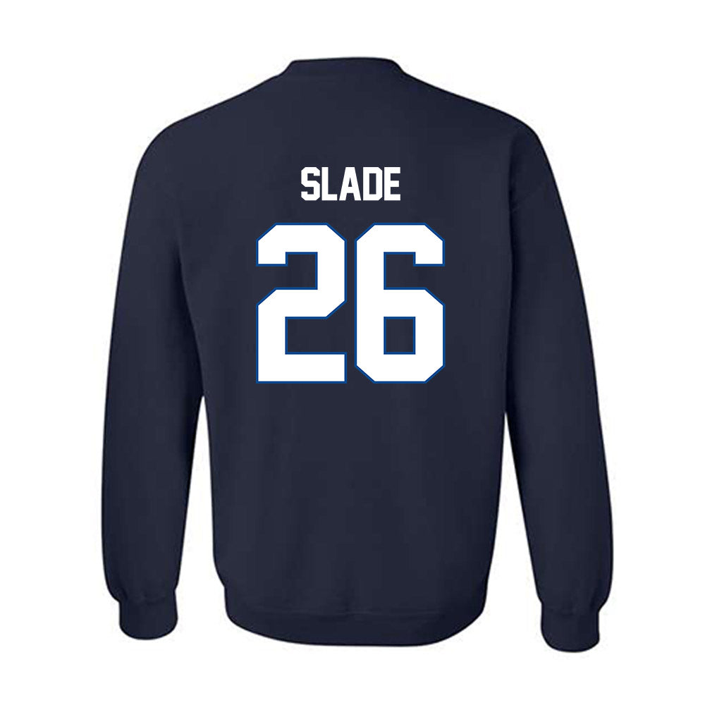 BYU - NCAA Football : Ethan Slade - Navy Classic Shersey Sweatshirt