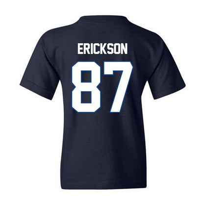 BYU - NCAA Football : Ethan Erickson - Navy Classic Shersey Youth T-Shirt