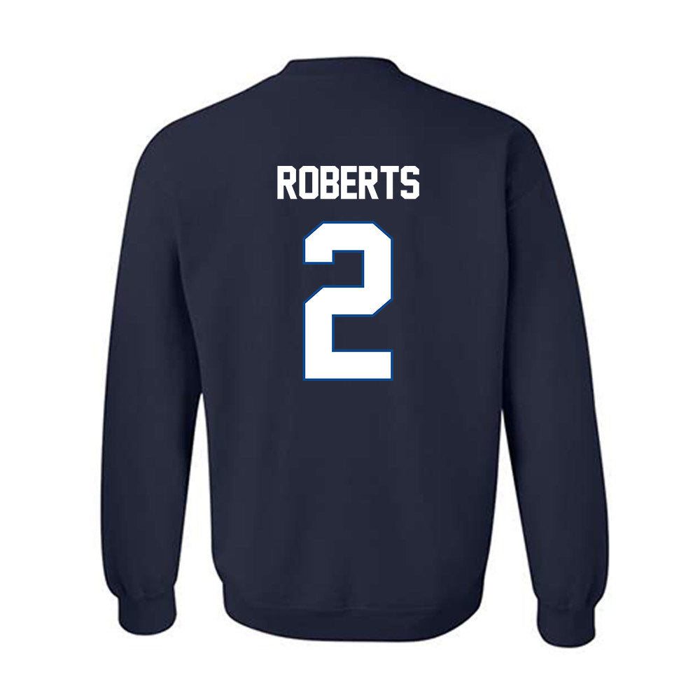 BYU - NCAA Football : Chase Roberts - Navy Classic Shersey Sweatshirt