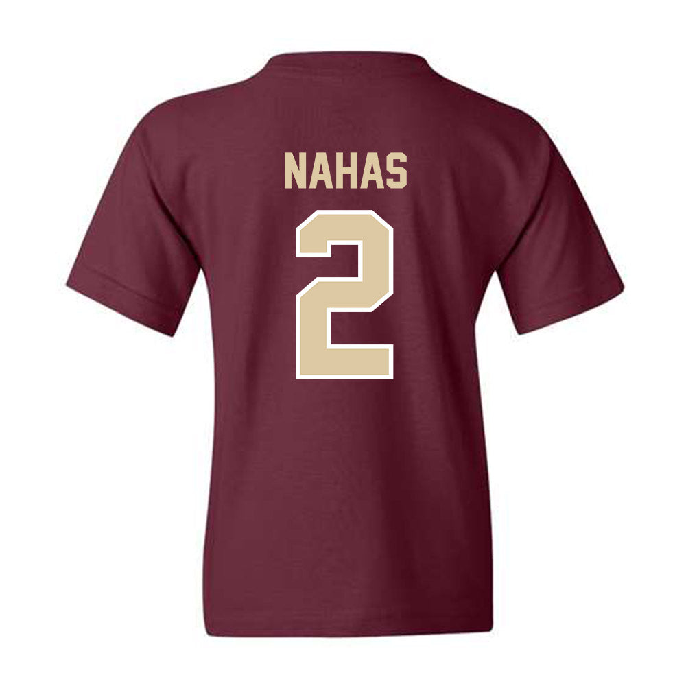 Boston College - NCAA Women's Soccer : Eva Nahas - Maroon Classic Youth T-Shirt