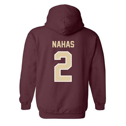 Boston College - NCAA Women's Soccer : Eva Nahas - Maroon Classic Hooded Sweatshirt