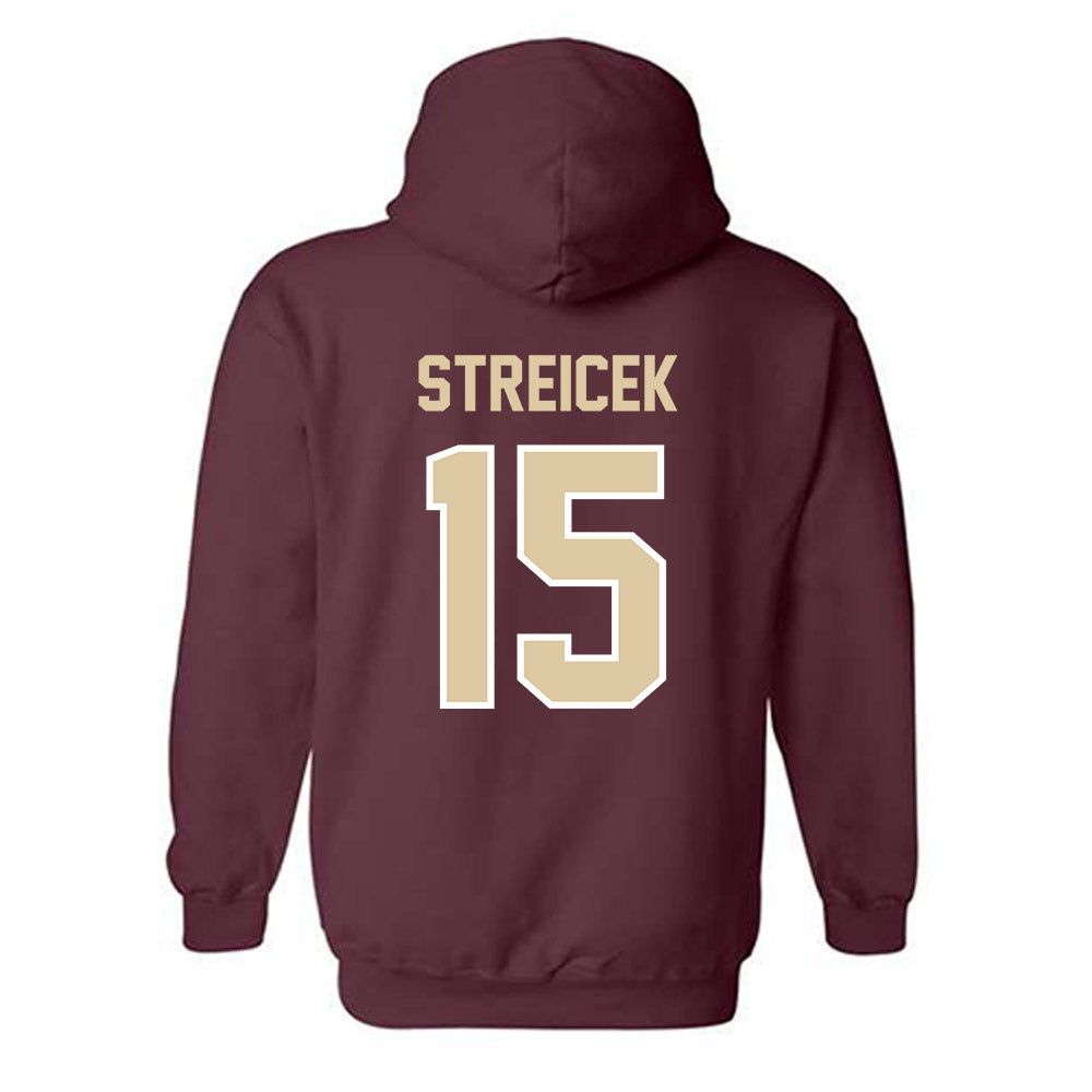 Boston College - NCAA Women's Soccer : Aislin Streicek - Maroon Classic Hooded Sweatshirt