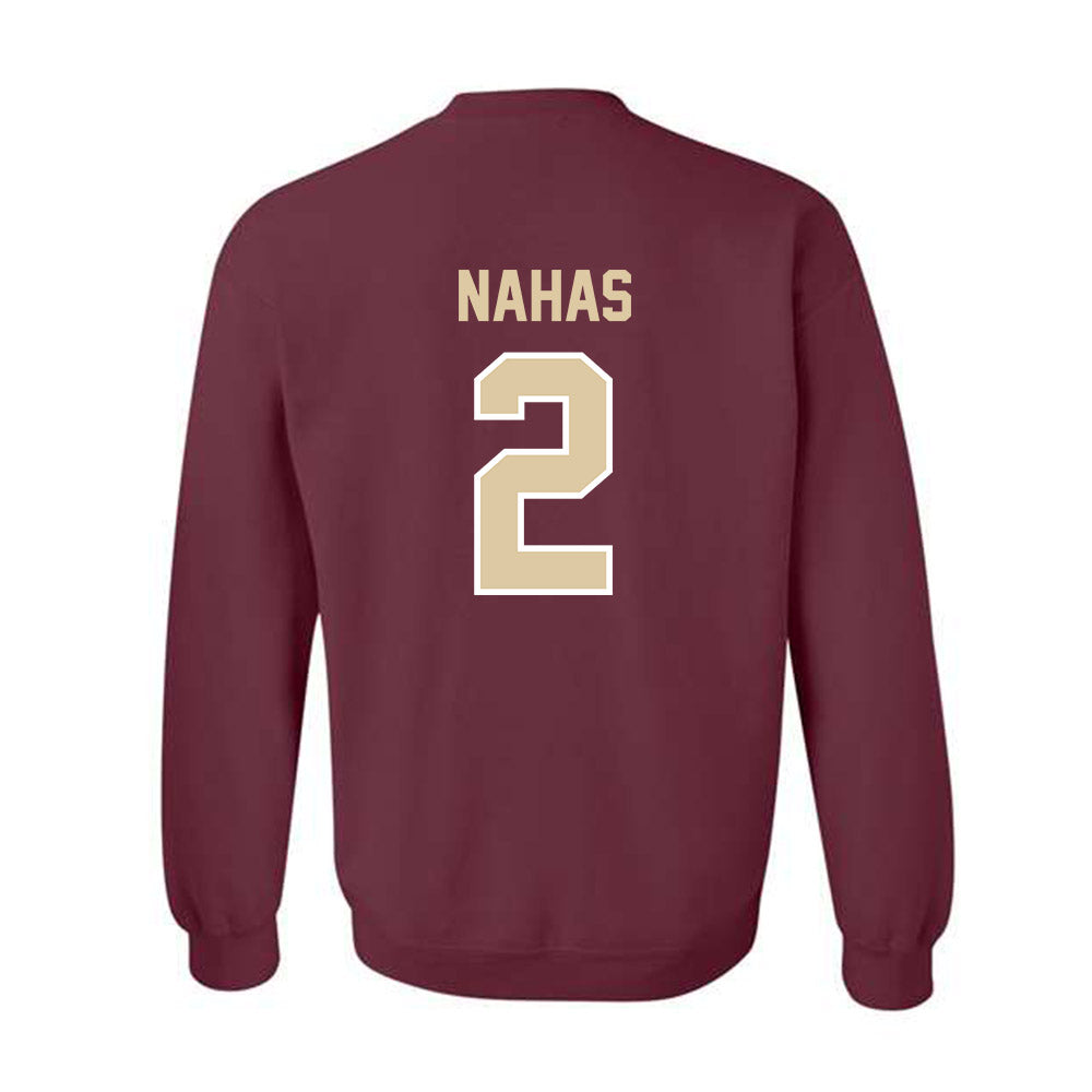 Boston College - NCAA Women's Soccer : Eva Nahas - Maroon Classic Sweatshirt