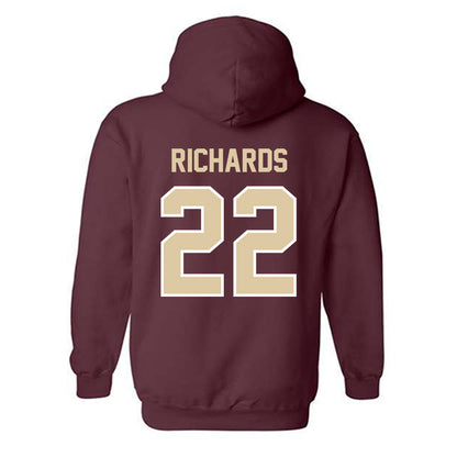 Boston College - NCAA Women's Soccer : Ella Richards - Maroon Classic Hooded Sweatshirt