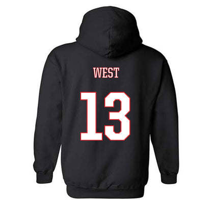 UConn - NCAA Baseball : Charlie West - Hooded Sweatshirt Classic Shersey