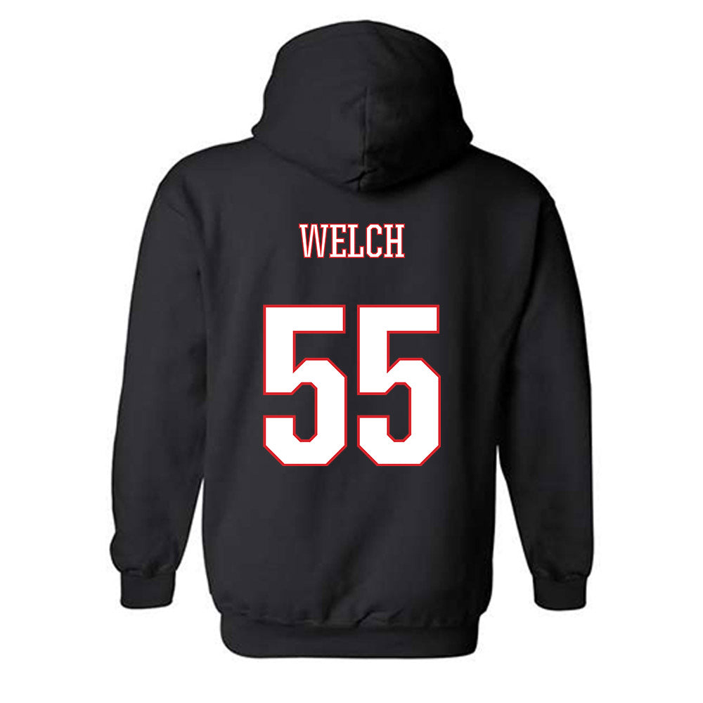 UConn - NCAA Baseball : George Welch - Hooded Sweatshirt Classic Shersey