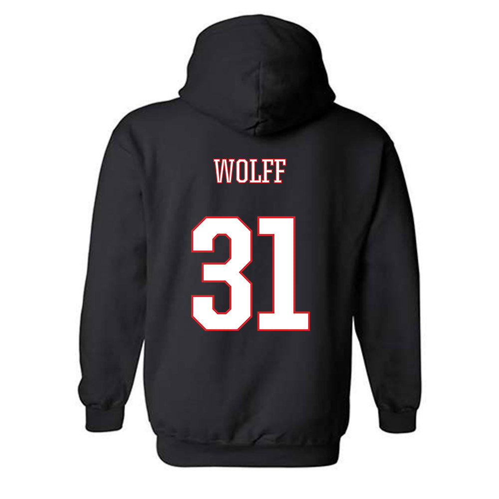 UConn - NCAA Baseball : Devin Wolff - Hooded Sweatshirt Classic Shersey