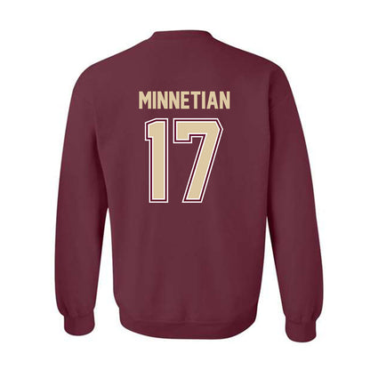 Boston College - NCAA Men's Ice Hockey : Aram Minnetian - Crewneck Sweatshirt Classic Shersey