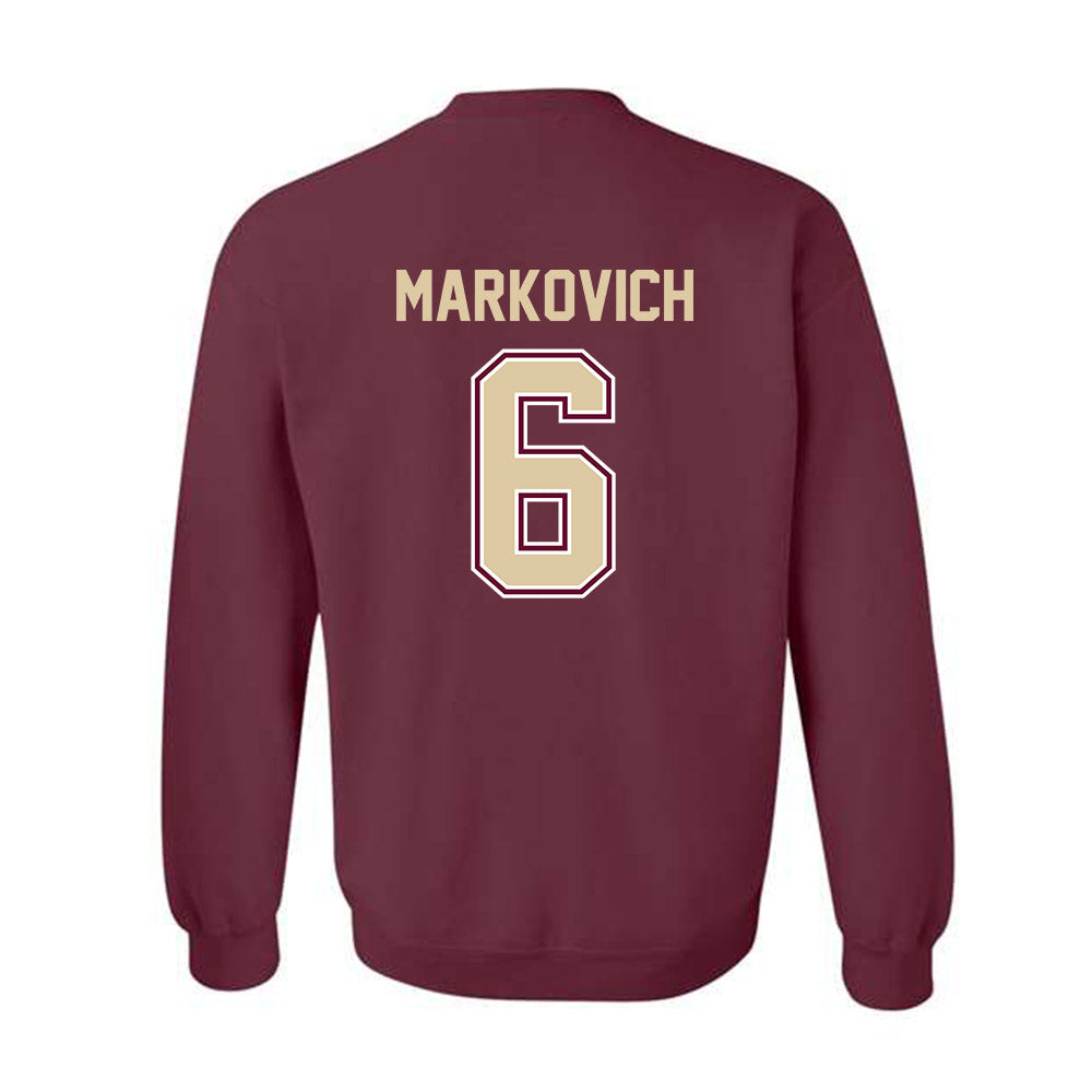 Boston College - NCAA Baseball : Chris Markovich - Crewneck Sweatshirt Classic Shersey