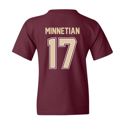 Boston College - NCAA Men's Ice Hockey : Aram Minnetian - Youth T-Shirt Classic Shersey