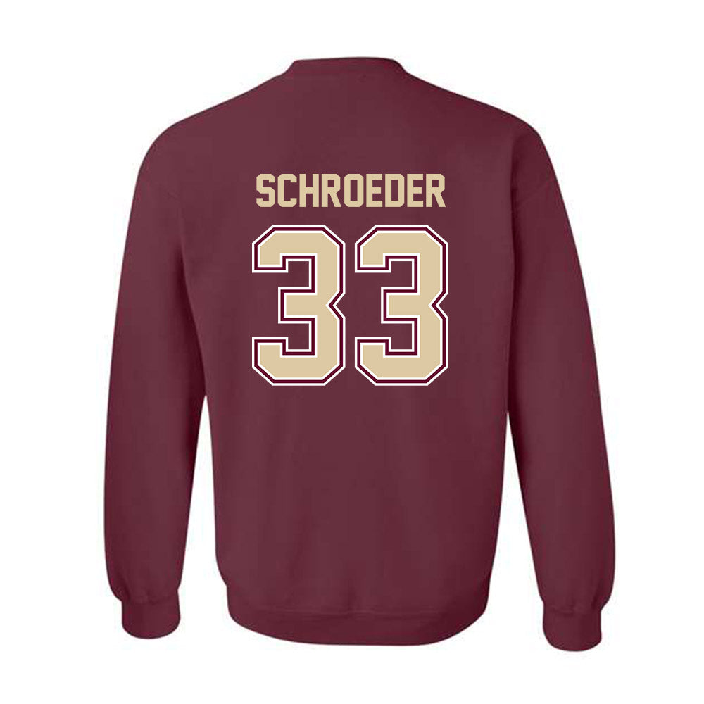 Boston College - NCAA Baseball : Eric Schroeder - Crewneck Sweatshirt Classic Shersey