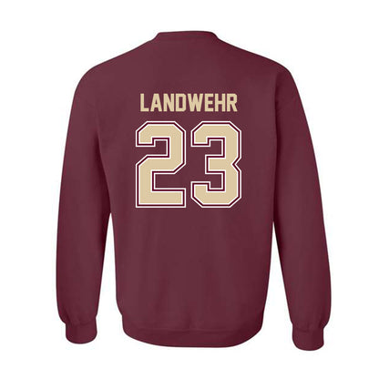 Boston College - NCAA Baseball : Parker Landwehr - Crewneck Sweatshirt Classic Shersey