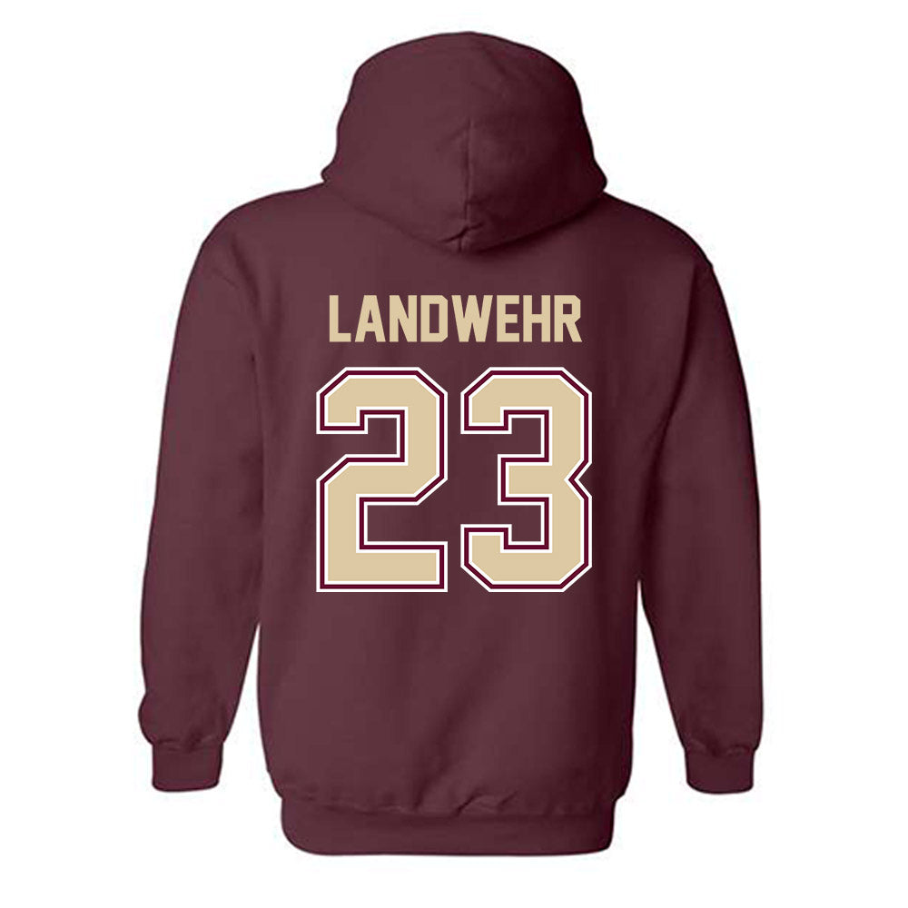 Boston College - NCAA Baseball : Parker Landwehr - Hooded Sweatshirt Classic Shersey